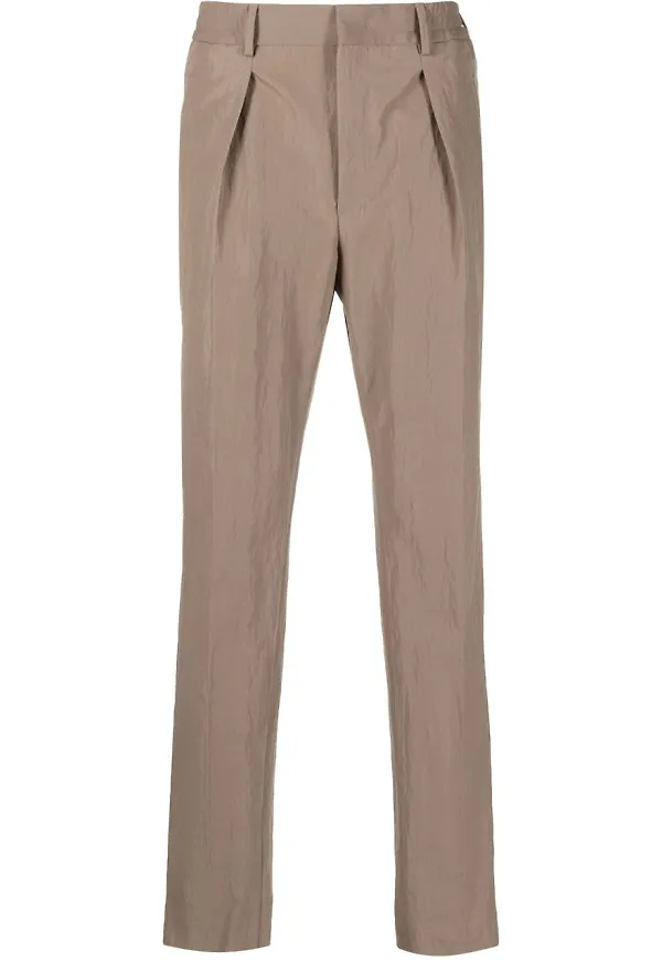 Fendi byxor med elastisk midja - Brun