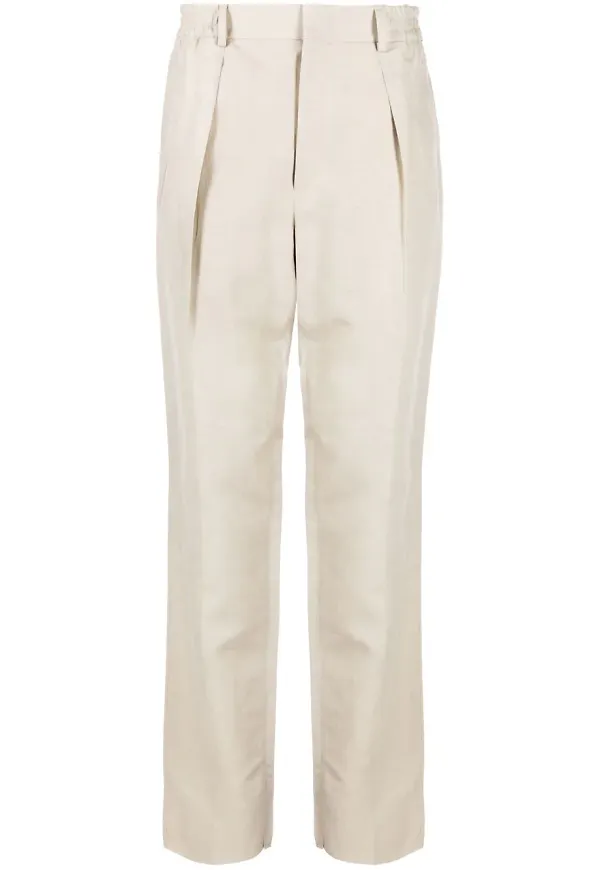 Fendi byxor med pressveck - Neutral