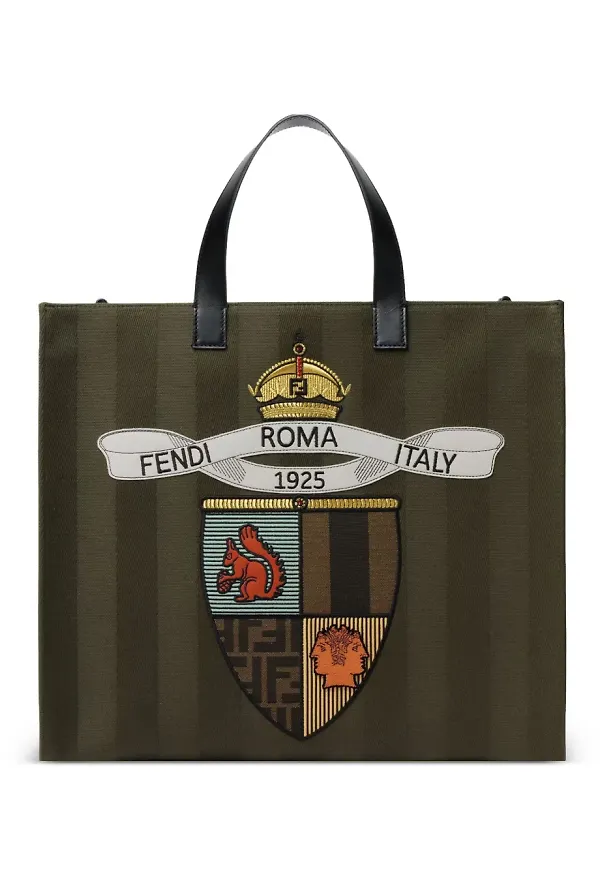 Fendi Club totebag - Grön