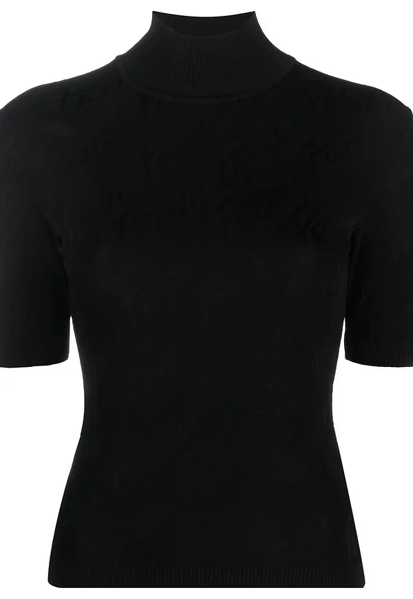 Fendi Fendi Brush stickad topp - Svart