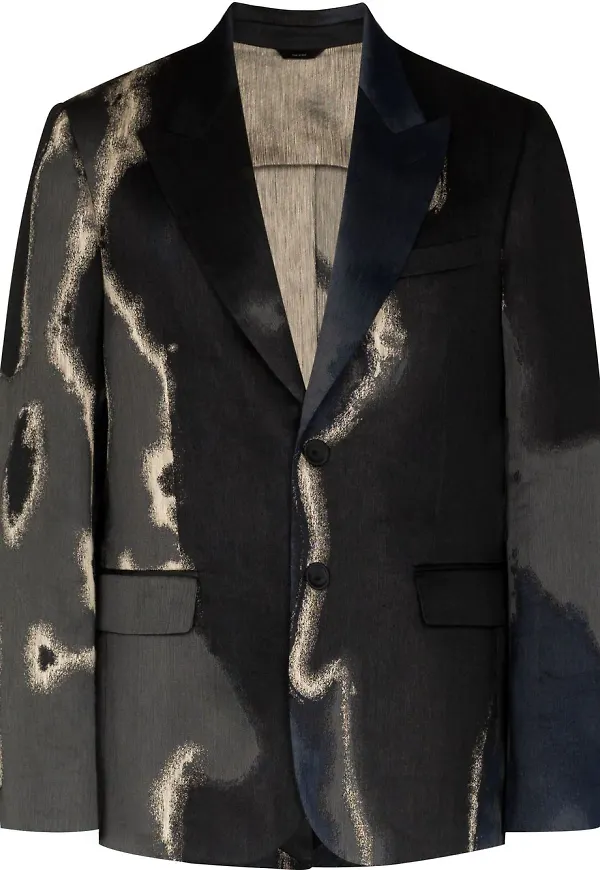 Fendi Fendi Earth enkelknäppt blazer - Svart