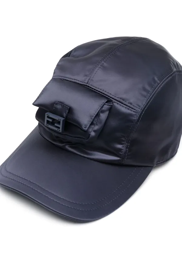 Fendi FF keps med ficka - Blå