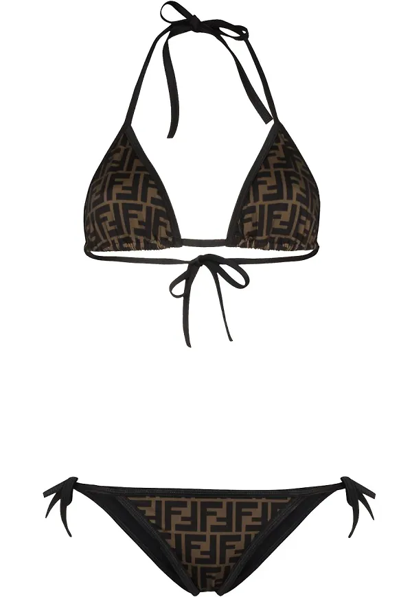 Fendi FF triangelbikini - Brun