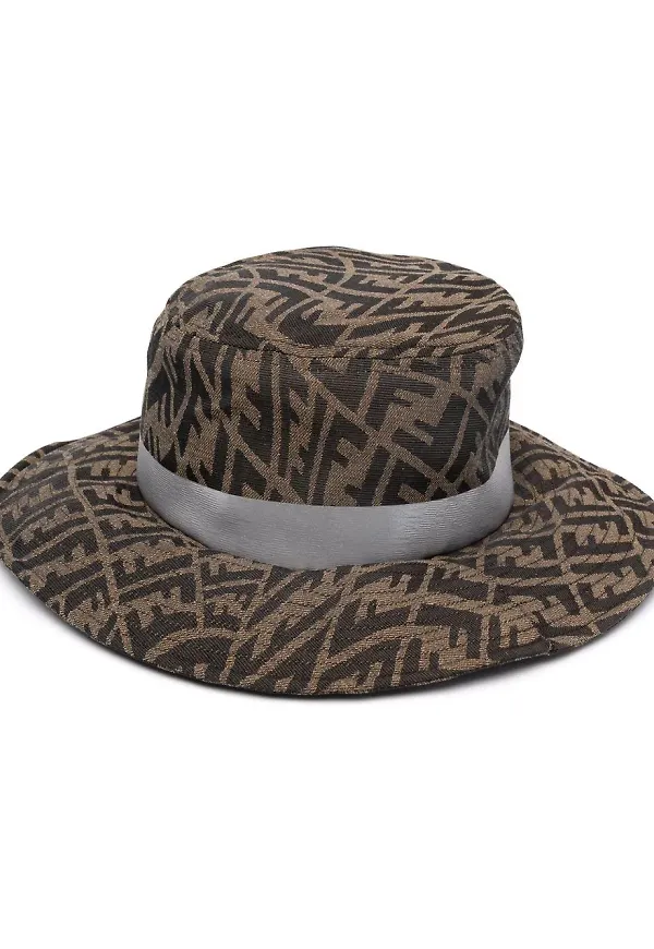 Fendi FF Vertigo hatt - Brun