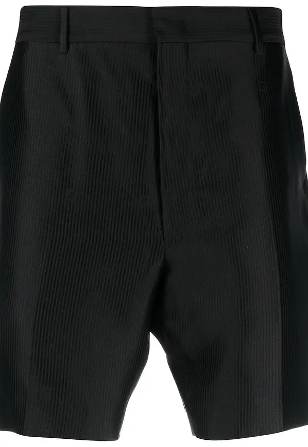 Fendi finshorts med monogram - Svart