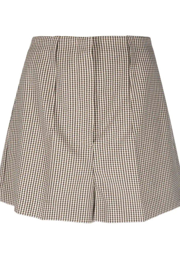 Fendi hundtandsmönstrad byxkjol - Brun