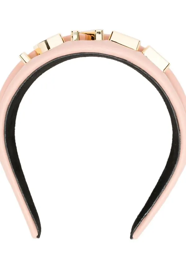 Fendi hårband med logotyp - Rosa