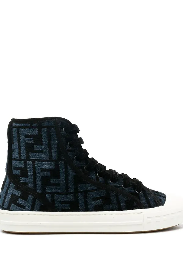 Fendi höga sneakers - Blå