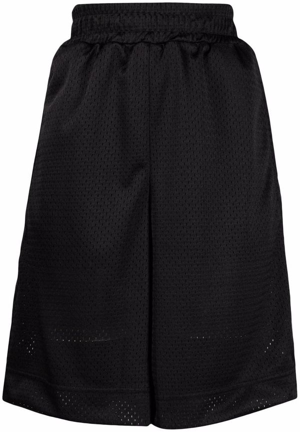 Fendi knälånga shorts med hög midja - Svart