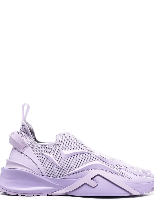 Fendi låga slip on-sneakers - Lila