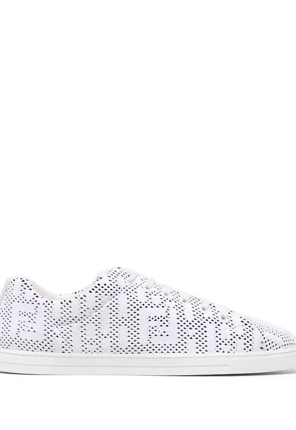 Fendi låga sneakers med monogram - Vit