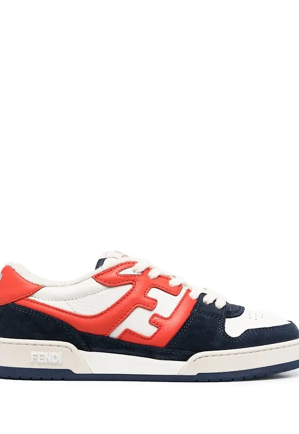 Fendi Match sneakers med färgblock - Vit