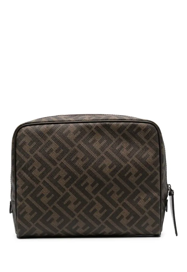 Fendi necessär med monogram - Brun