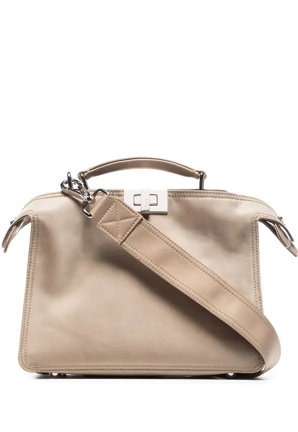 Fendi Peekaboo axelremsväska - Neutral