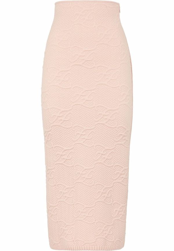 Fendi pennkjol med hög midja - Rosa