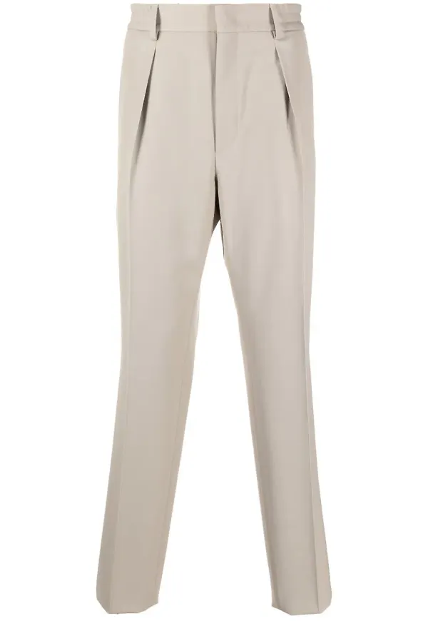 Fendi plisserade finbyxor - Neutral