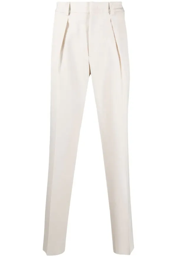 Fendi plisserade finbyxor - Neutral