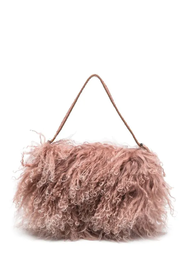 Fendi Pre-Owned axelväska i konstpäls - Rosa