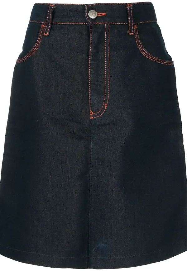 Fendi Pre-Owned jeanskjol med sömdetalj - Blå