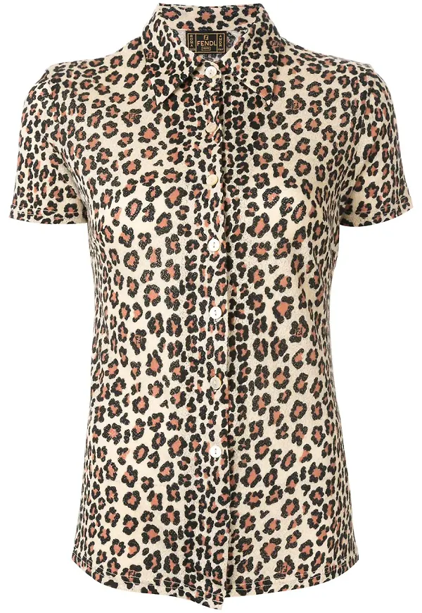 Fendi Pre-Owned kortärmad topp - Brun