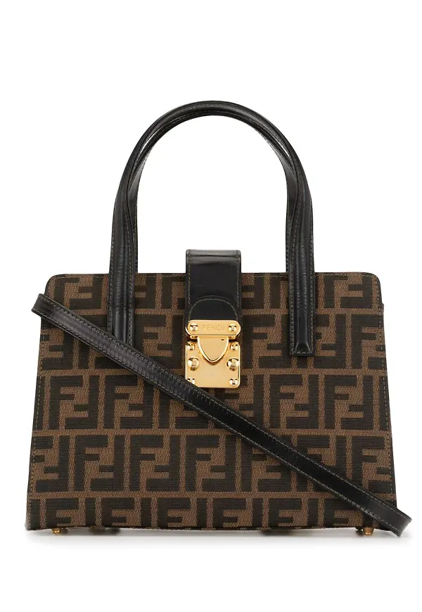 Fendi Pre-Owned mönstrad multifunktionell tote-väska - Brun