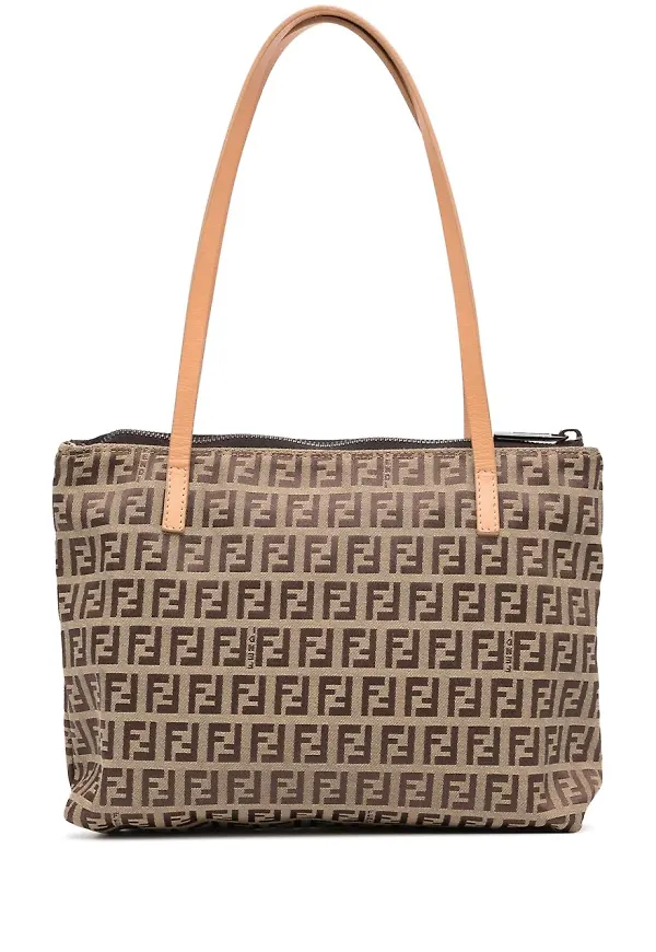 Fendi Pre-Owned mönstrad totebag - Brun