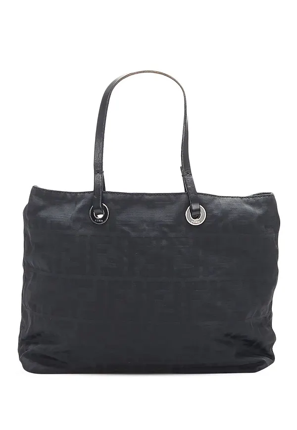 Fendi Pre-Owned mönstrad totebag - Svart