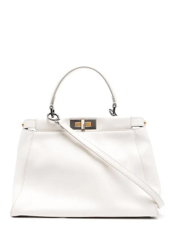 Fendi Pre-Owned Peekaboo multifunktionell väska - Vit