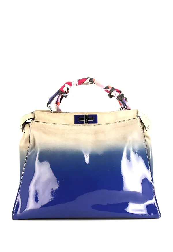 Fendi Pre-Owned Peekaboo stor multifunktionell väska - Blå