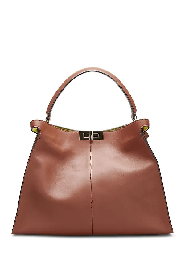 Fendi Pre-Owned Peekaboo X-Lite stor handväska - Brun