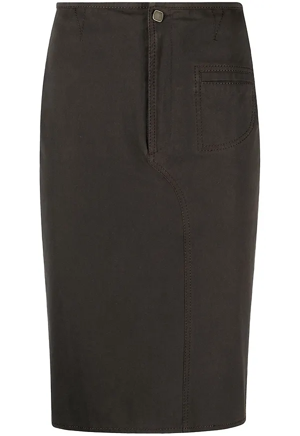 Fendi Pre-Owned pennkjol från 2000-talet - Brun