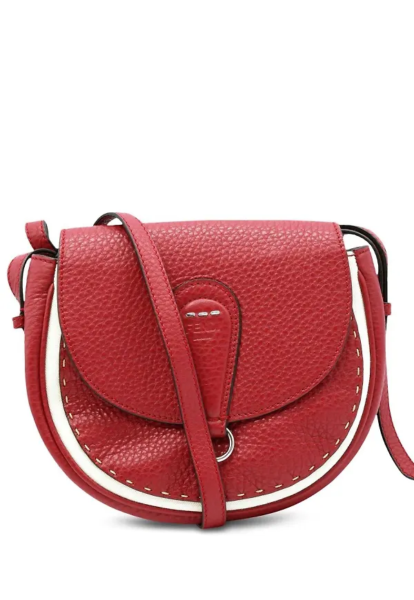 Fendi Pre-Owned sadelväska i läder - Röd