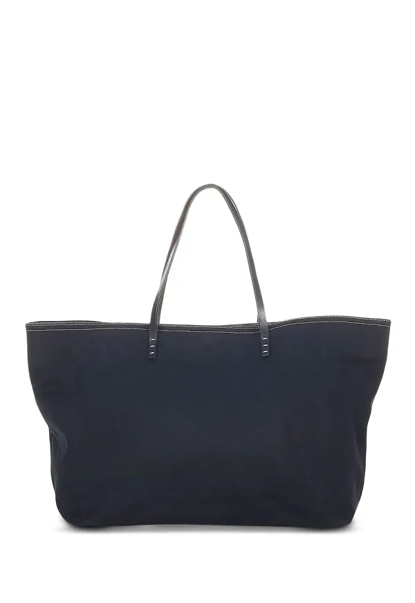 Fendi Pre-Owned totebag med kontrastsöm - Svart
