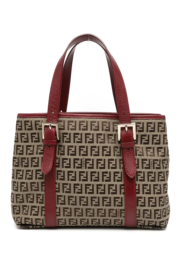 Fendi Pre-Owned Zucchino justerbar totebag - Brun
