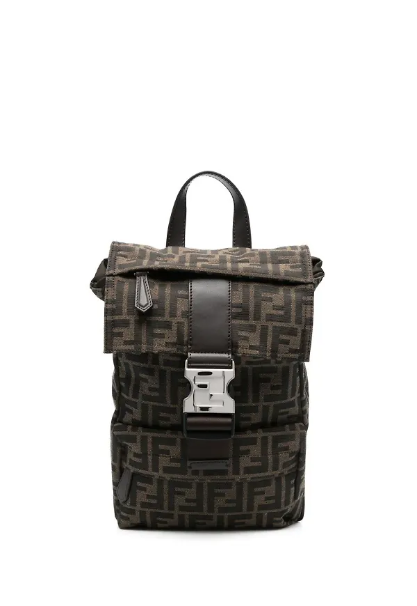 Fendi ryggsäck med monogram - Brun