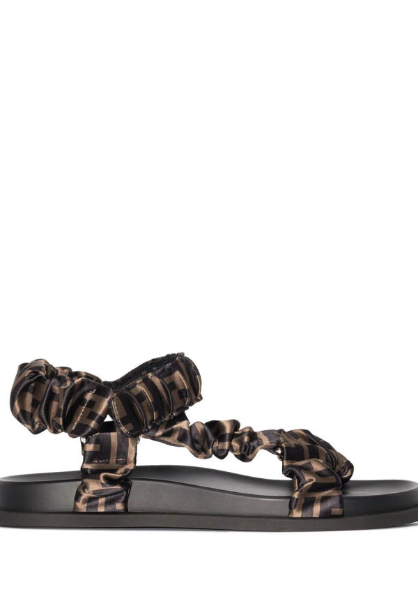 Fendi sandaler med tryck - Neutral
