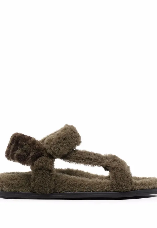 Fendi sandaler med öppen tå - Grön