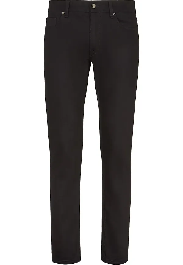 Fendi smala jeans med brodyr - Svart