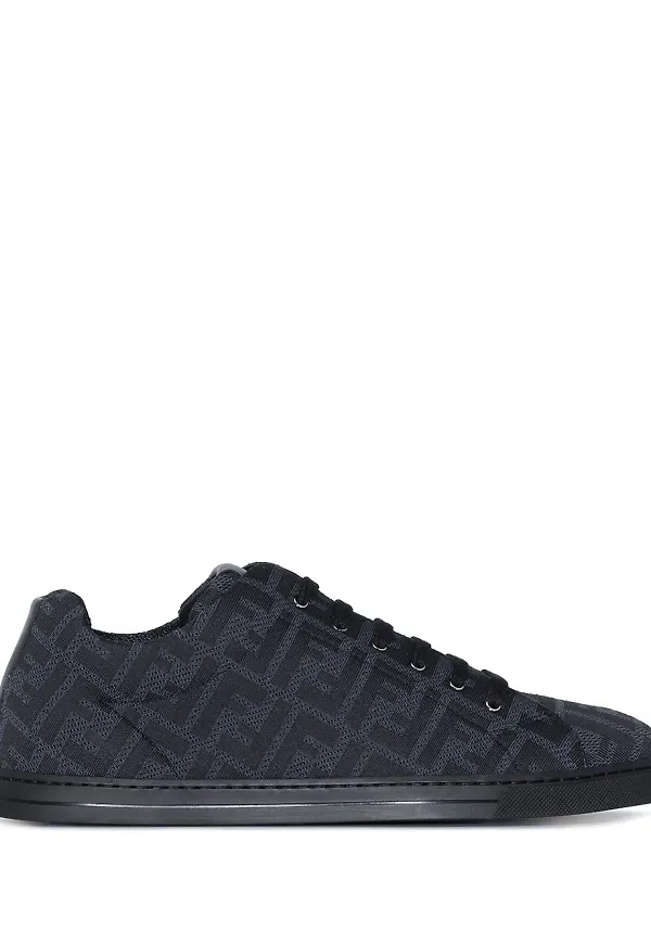 Fendi sneakers med monogram - Svart