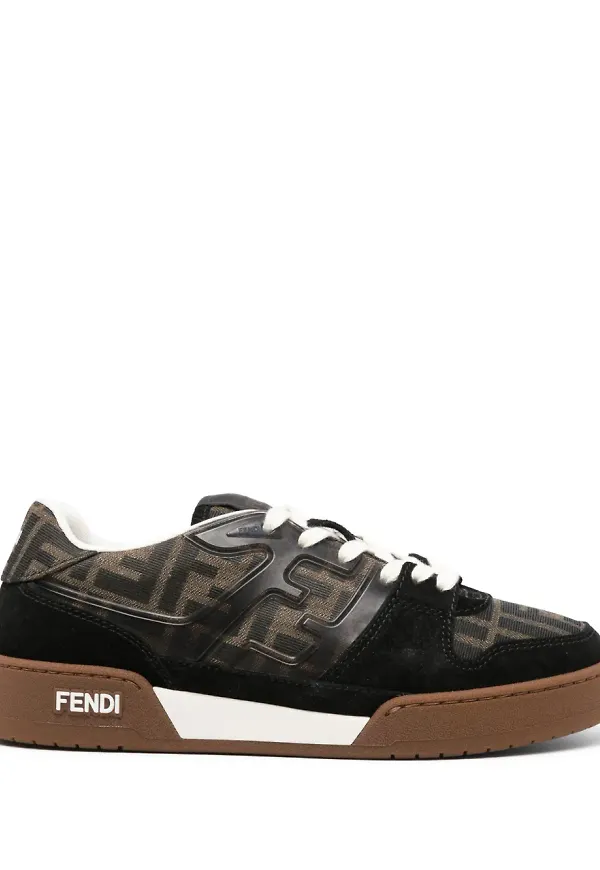 FENDI sneakers med monogram - Svart