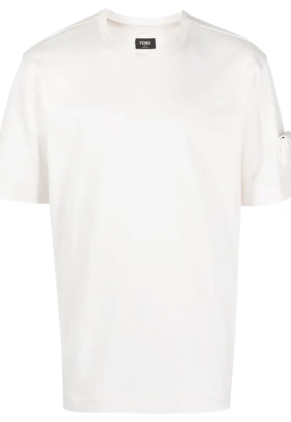 Fendi t-shirt med fickdetalj - Vit