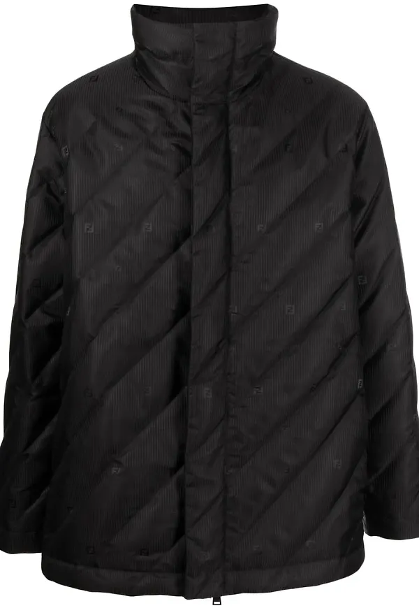 Fendi vadderad jacka - Svart