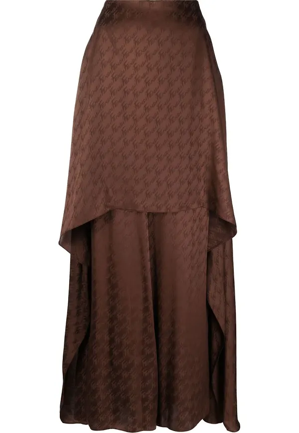 Fendi vida byxor med monogram - Brun
