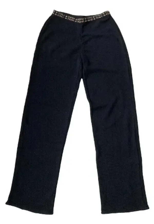 Fendi Vintage - Vintage Byxor - Svart - Dam - Storlek: ONE Size