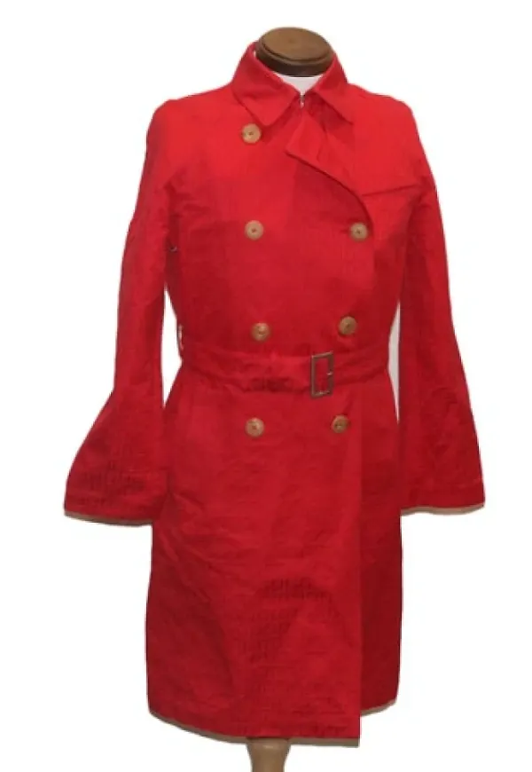 Fendi Vintage - Vintage Kappor - Röd - Dam - Storlek: ONE Size