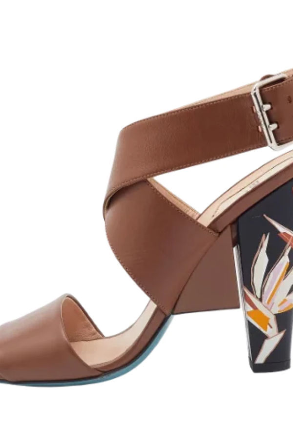 Fendi Vintage Pre-owned Läder sandaler Brun, Dam