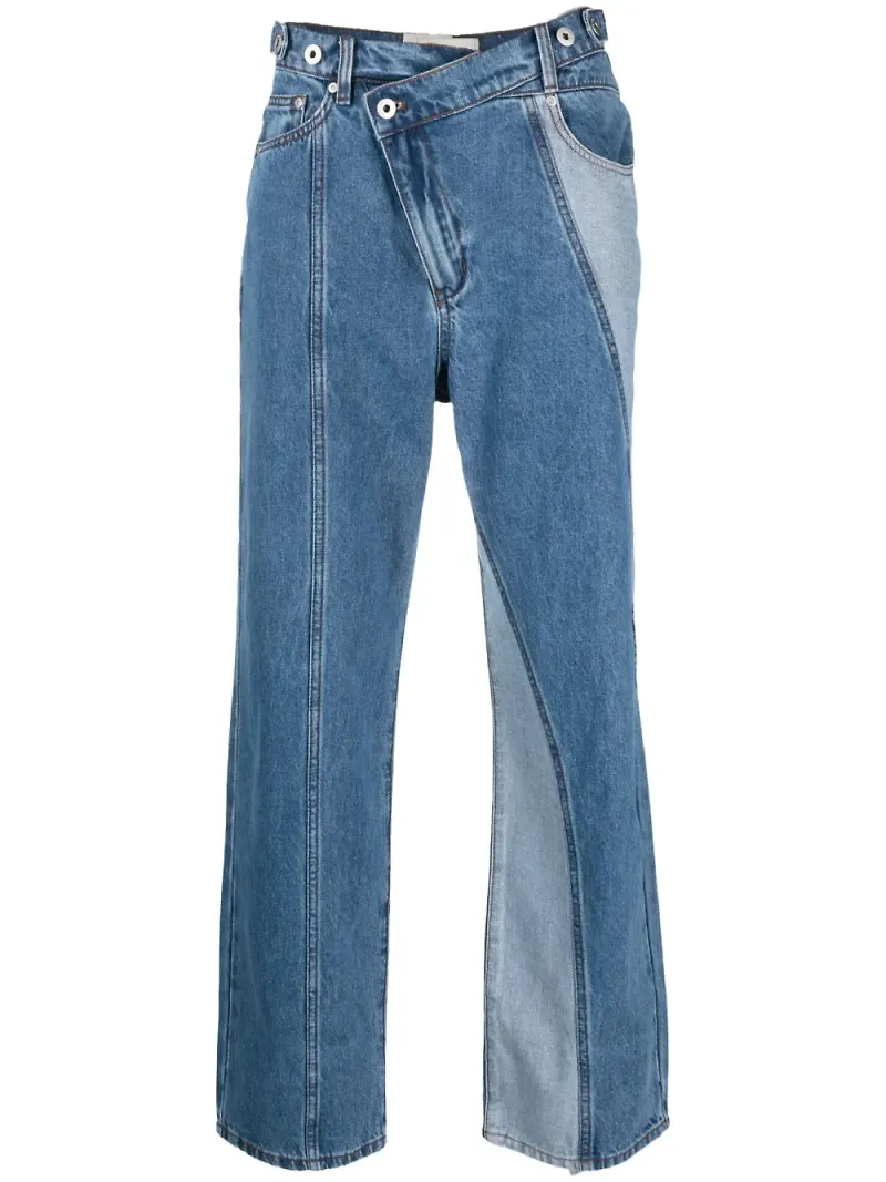 Feng Chen Wang jeans med omarbetad design - Blå