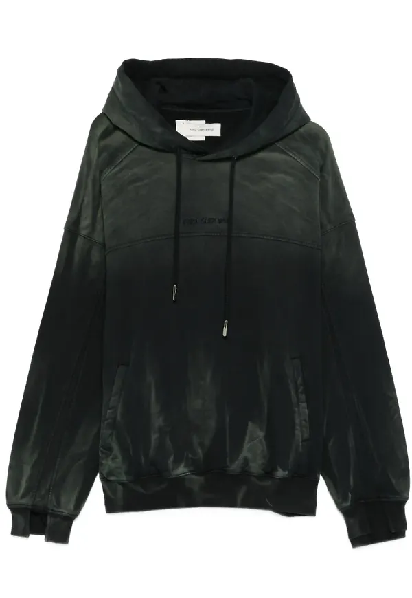 Feng Chen Wang ombréfärgad hoodie - Blå