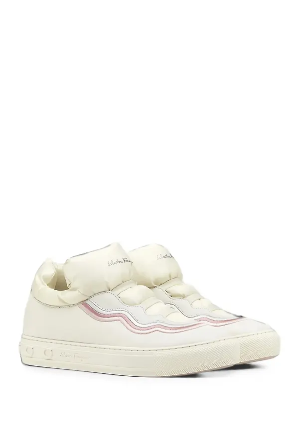 Ferragamo high-top ankle sneaker - Vit