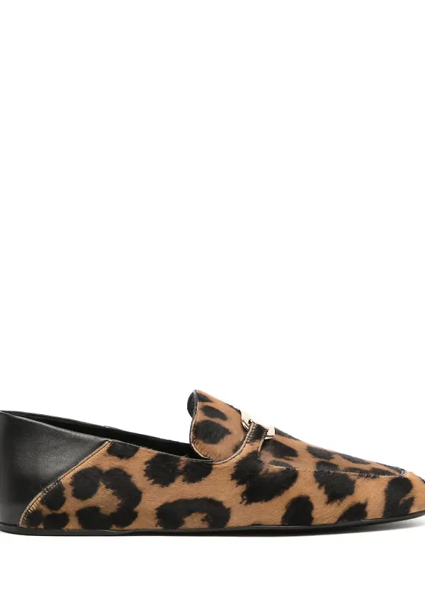 Ferragamo läderloafers - Brun